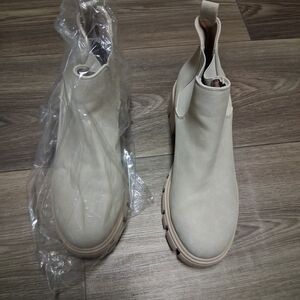 Beige Ankle Boots